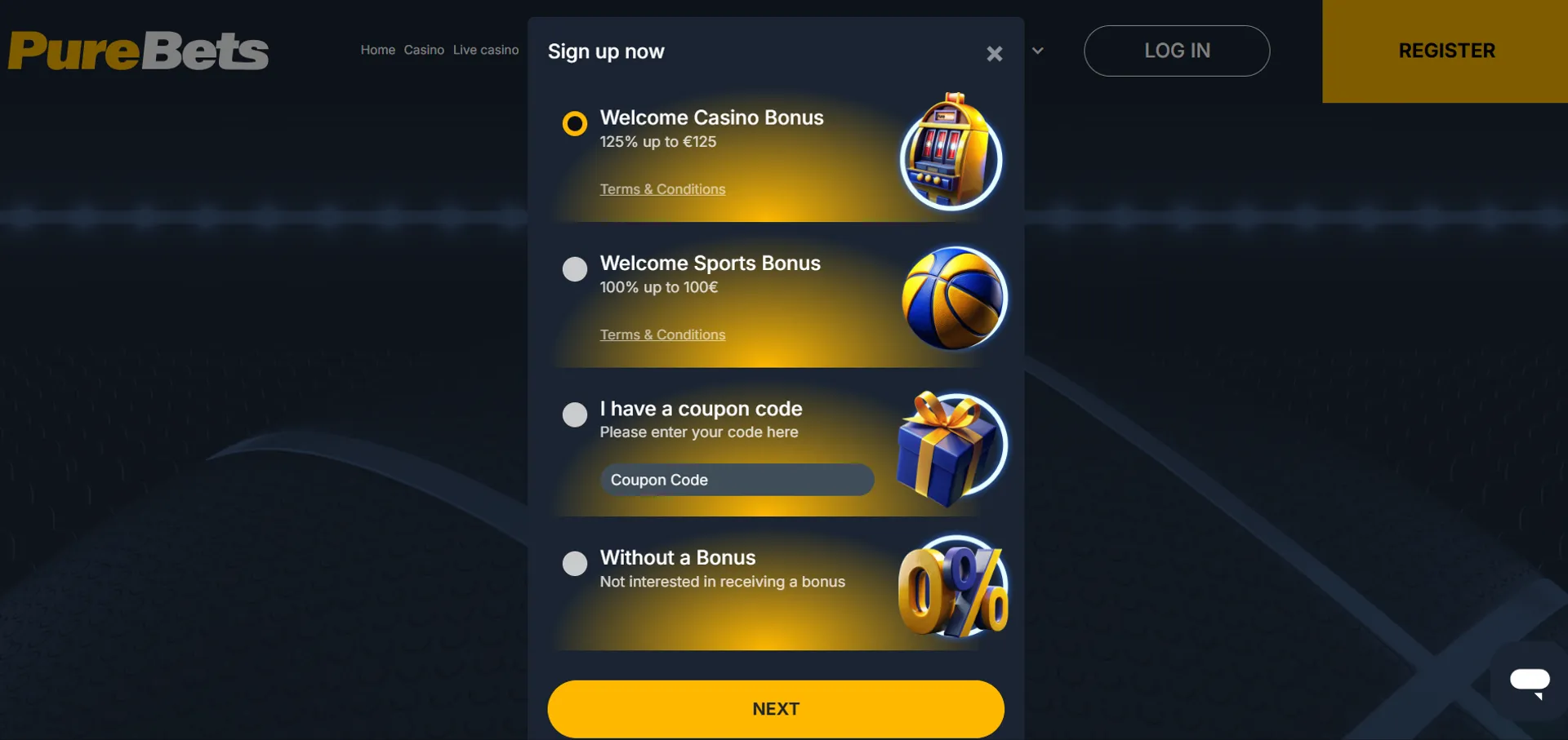 B1 bet casino login